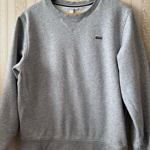 Lacoste Gray Crewneck Sweatshirt